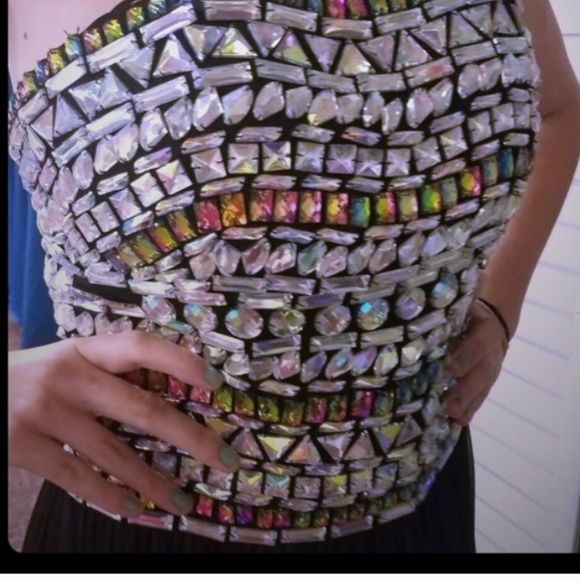 NWT NOX beaded corset Prom gown size xs - Picture 10 of 11